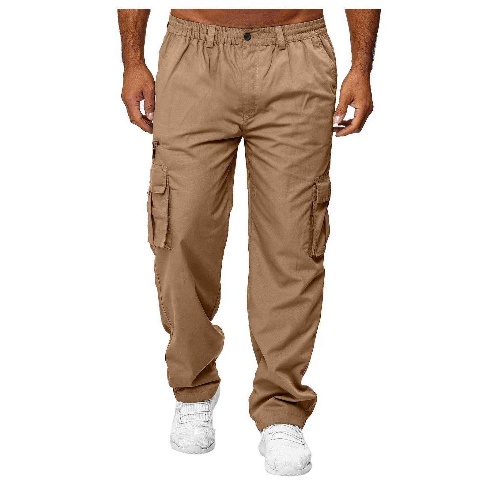 2025 New Men Bodybuilding Pants Autumn Spring Sweatpants Casual Solid Slim Harajuku Style Trousers Drawstring Full Length Pants W250318