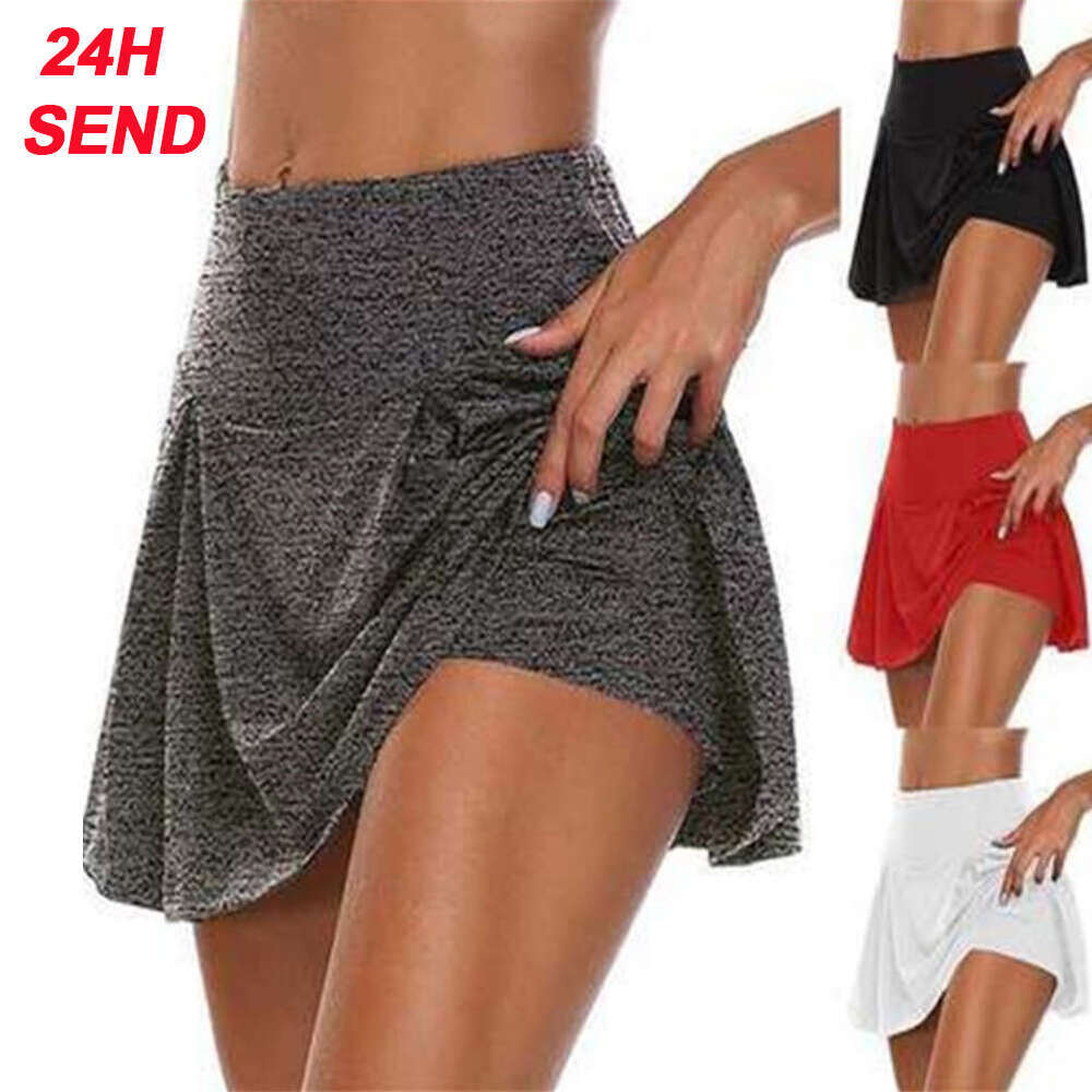 New 2023 High Waist Women's Yoga Shorts Quick Drying Sports Tennis Dance Running Cycling Fiess Gym Short Skirt