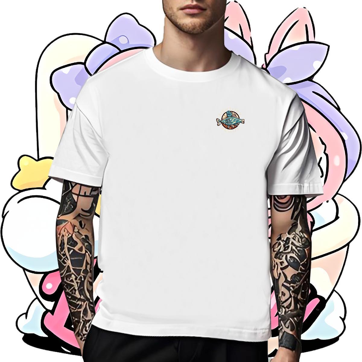 Comfortable Men Tees Anime Printing Street 230g 100% Cotton Custom Print Oversized Round Neck Short Sleeve T shirt Designer Fashion Tee Shirt