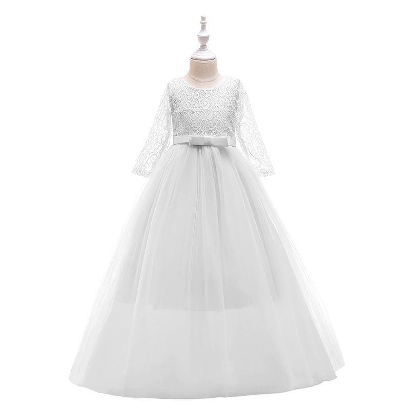 2024 Girls pompadour dress New flower child wedding dress gala performance princess dress birthday party dresses R240815