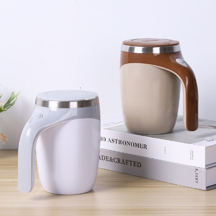 Magnetic Electric Drink Preparation Cup for Cozy Beverages - USB Rechargeable Auto-Mixer by Celebrities' Choice