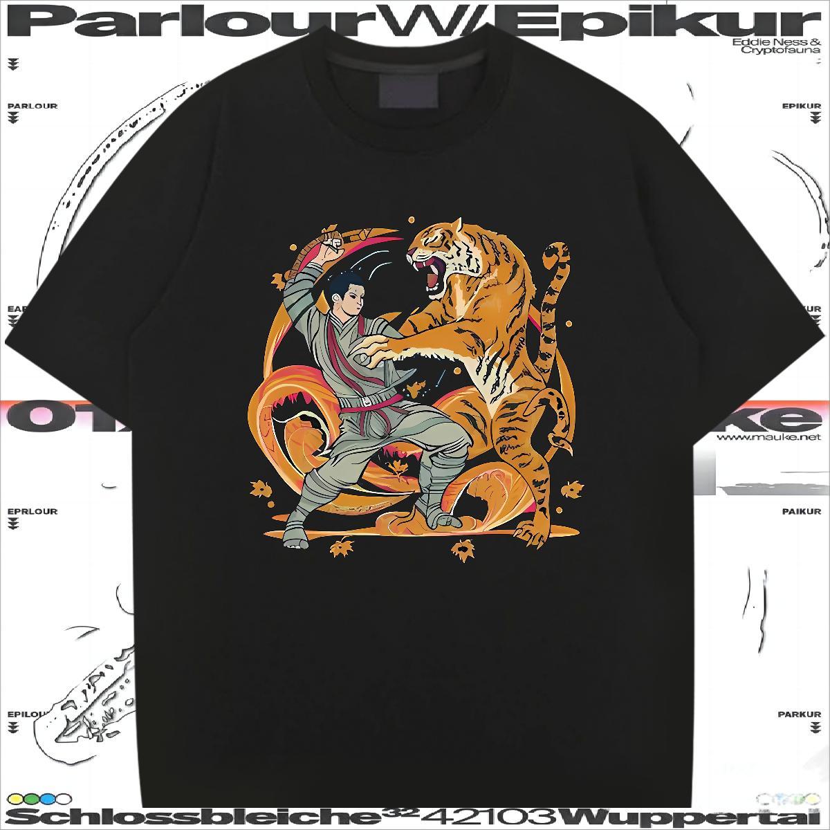 Wholesale T-Shirts Breathable Outdoor Anime 100% Cotton 230g Mens Tshirts Free Shipping Clothes
