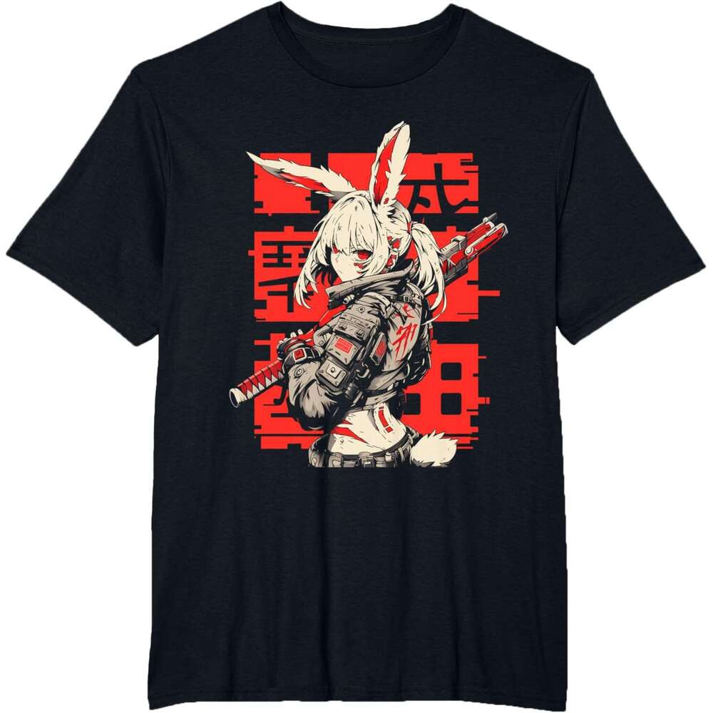 2025S Fashion Designer T Shirt For Mens Anime Manga Cyberpunk Aesthetic Techwear Haruku Bunny Girl T Shirt Shirts Tshirt Graphic Tee Casual Tops Cloth