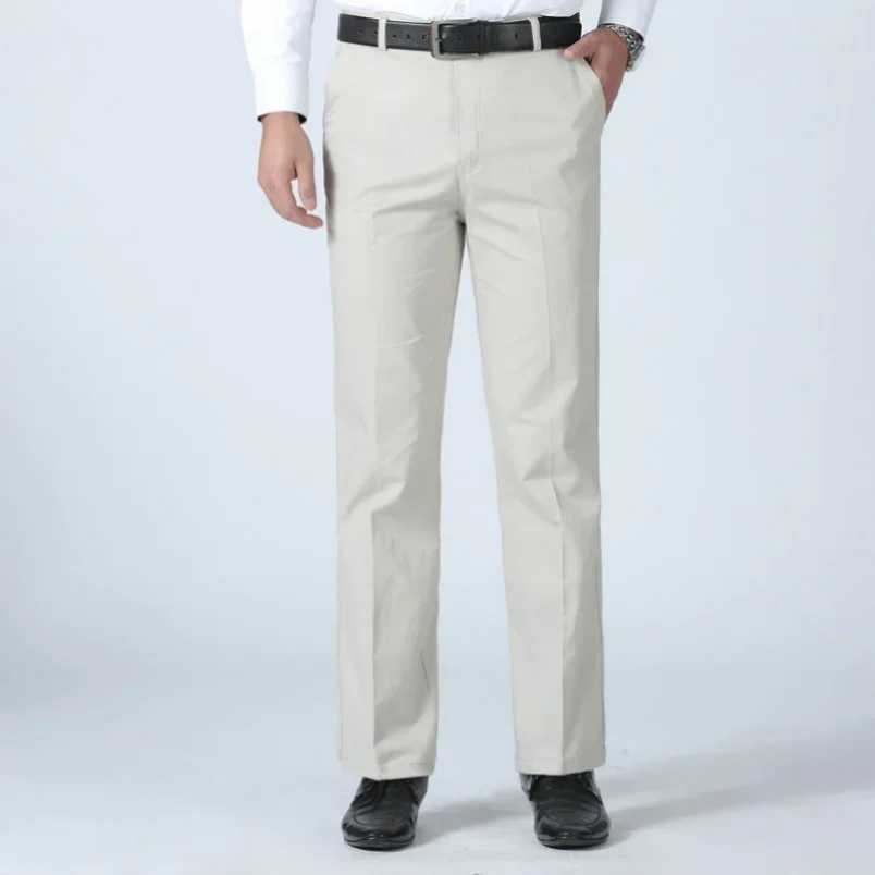 Mens Summer Thin Casual Set Pants Autumn Thick Cotton Classic Business Fashion Stretch Trouser Mens Brand Clothing RIYBEOEW240725