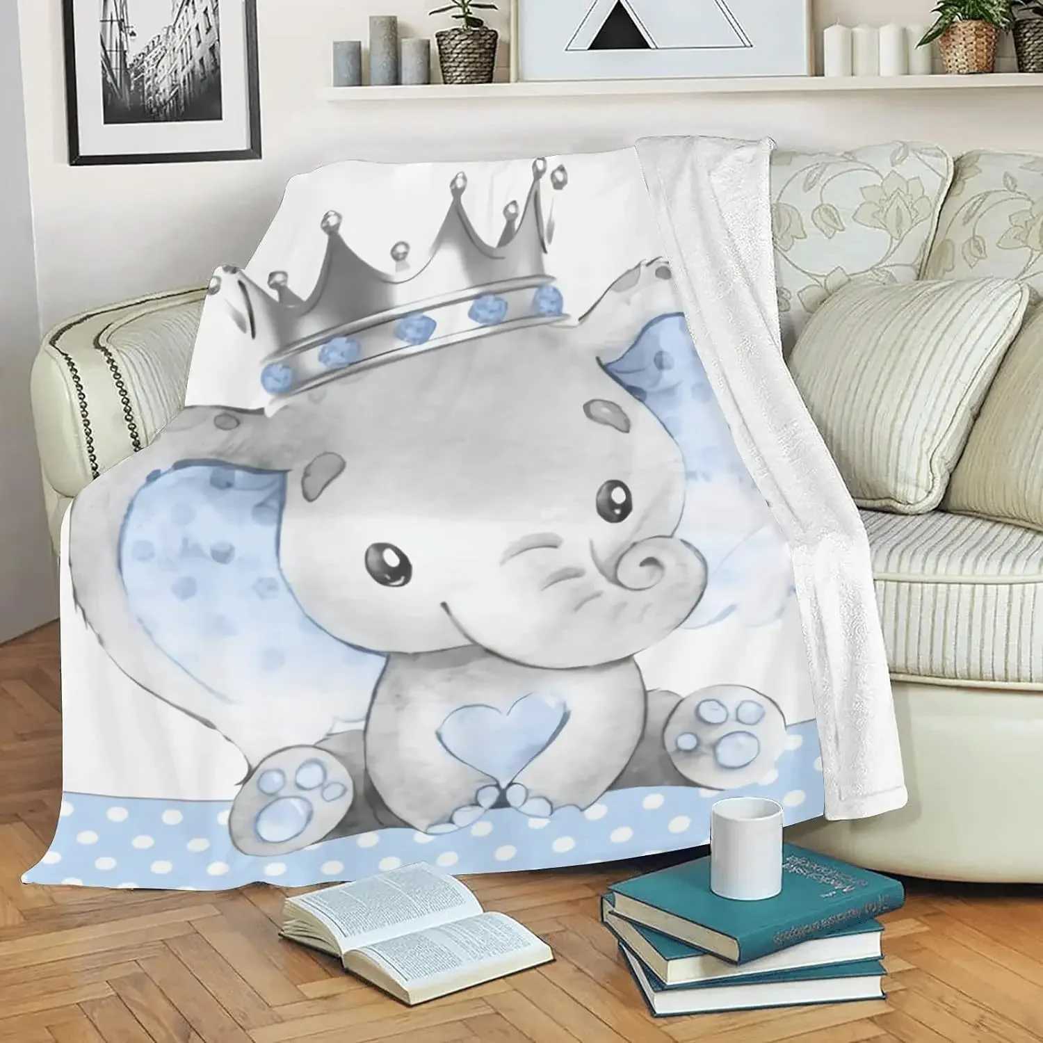 Personalized Name Customized Flange Plush Blanket Girl and Boy Gift Super Newborn Blanket Air Conditioning Blanket Y240815