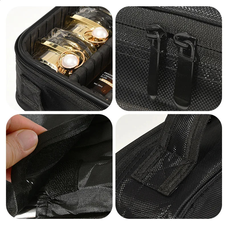Makeup Bag for Women Travel Waterproof Necessary Beauty Brush Embroidery Tool Storage Cosmetic Case Professional Makeup Box 240821
