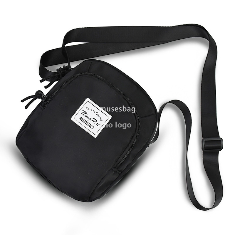 New simple trend sports riding crossbody bag lightweight solid color single shoulder bag Korean version all match mobile phone small bag