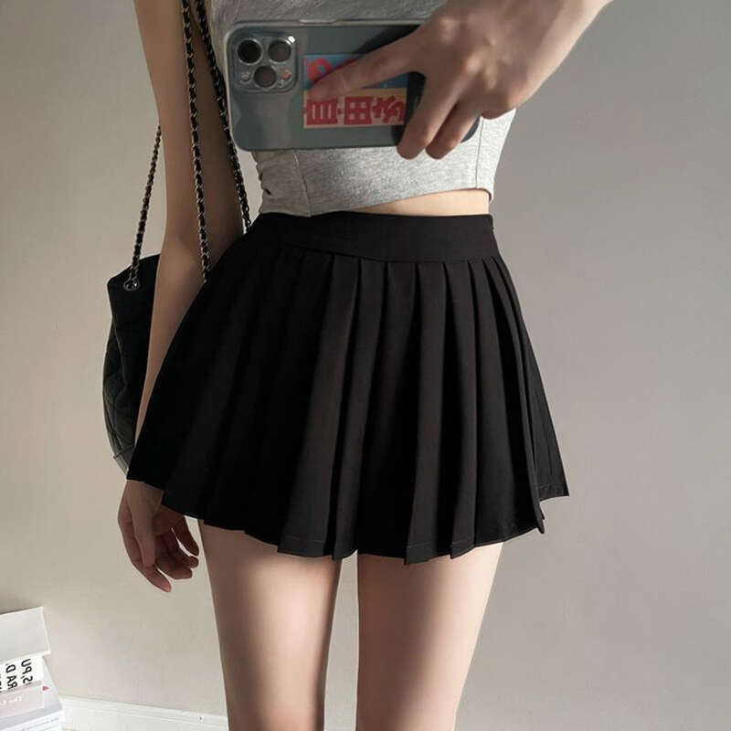 Sexy Zoki Women Pleated Summer Vintage Mini Korean High Waist Tennis Student White Designed Girl Dance Skirts