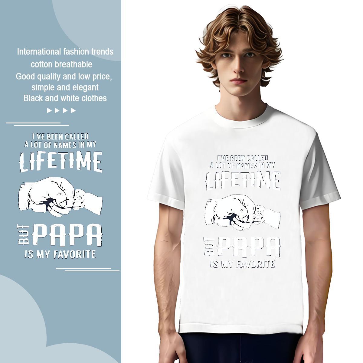 T Shirt For Man 230g Cotton hands High Street Hip Hop Breathable Plus Size Cartoon Tshirt for Man Woman Custom Popular Tshirts