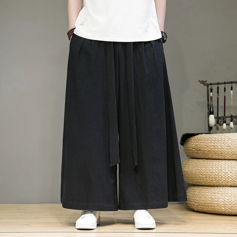 Harem Pants Men Wide-leg Trousers Casual Baggy Pants Men Harajuku Style Belt Sweatpants Male Hip Hop Streetwear M-5XL 240814