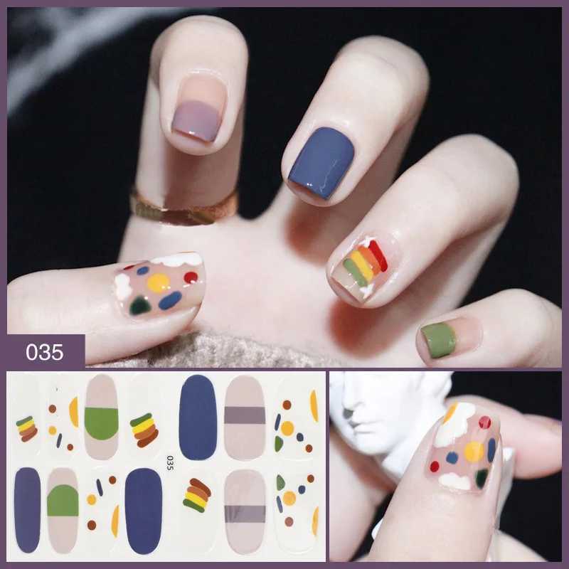 Full Cover Nail Sticker Flowers French Speckle Nail Art Stickers Self-Adhesive Simple Full Nail Wraps DIY Nail Art MakingXJ240814