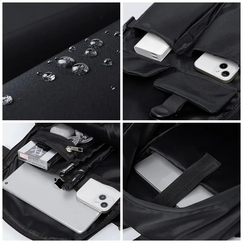 Mens 15.6inch Laptop Backpack Large Capacity Oxford Durable Mochila for Youth Travel Sports Unisex Fashion College Bags 240813