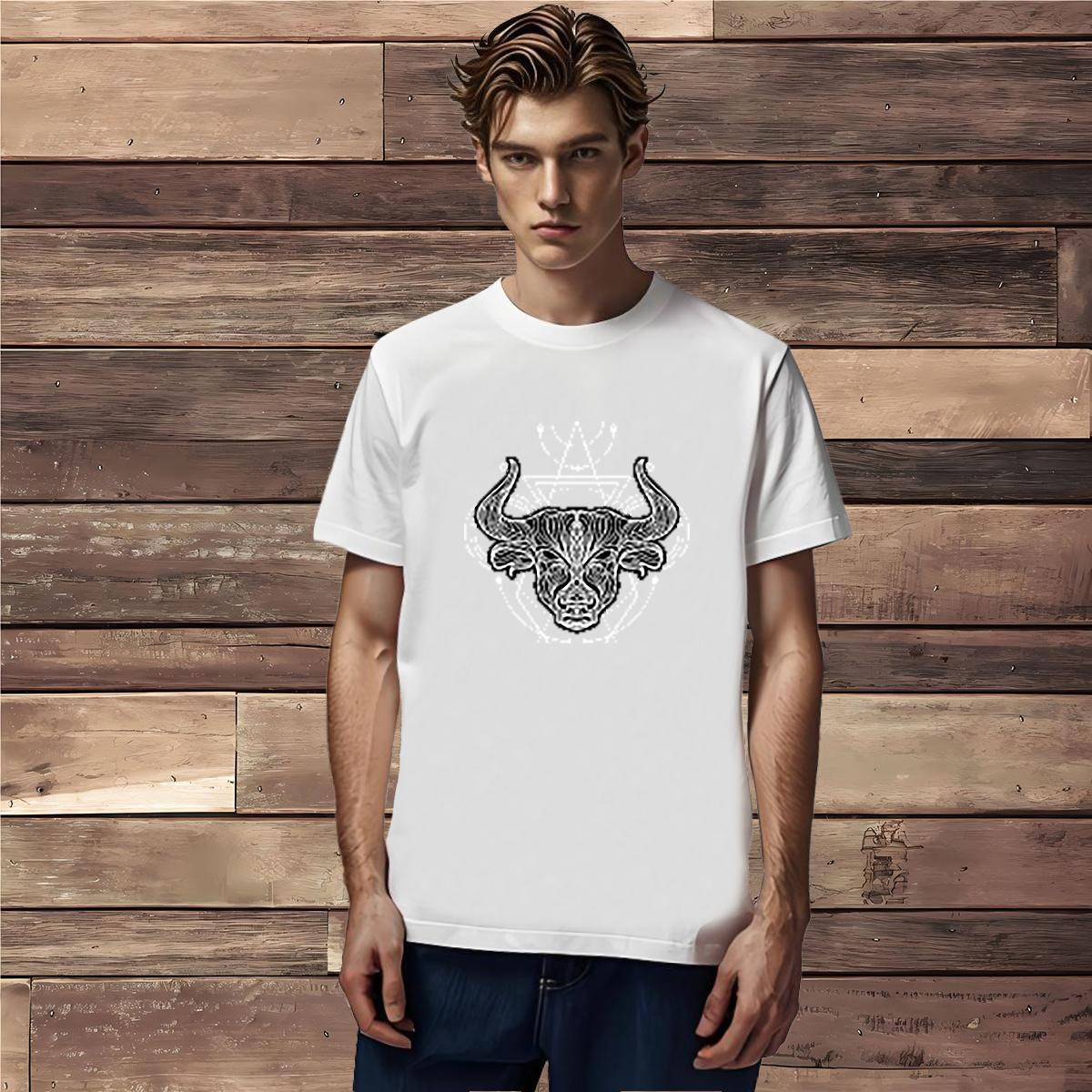 Mens T Shirts 100% Cotton 230g painting Casual Daily Wear Breathable Soft Asian Size Men Tshirts Fashion Casual Loose Fit Tops Tees