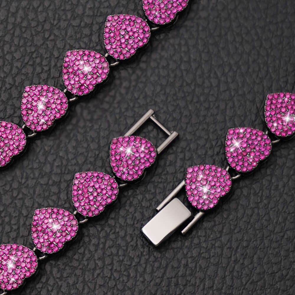 Luxury Heart Diamond Dog Chain Collar 13Mm Bling Jewelry Cuban Gold Chains For Dogs And Cats Necklace Zozostore652