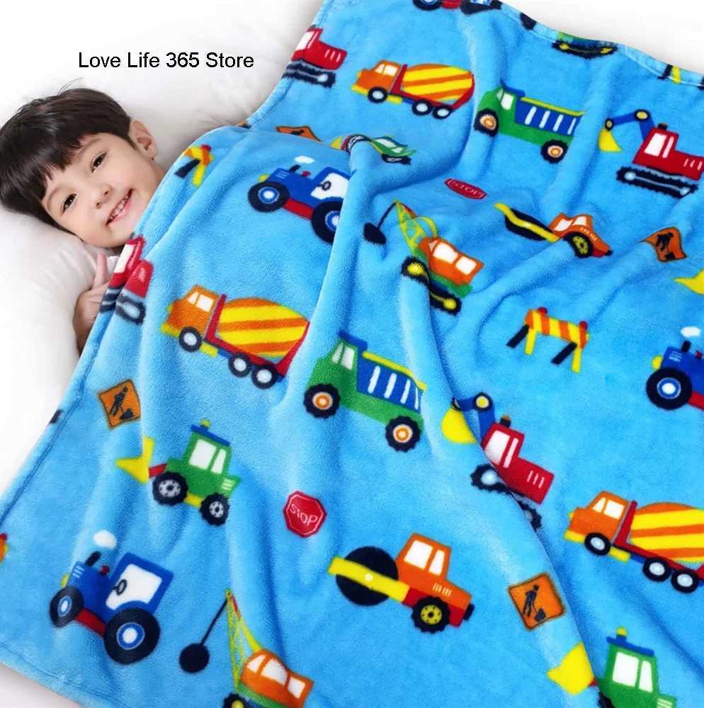 Kids Dinosaur Flannel Blanket For Children Sleep Blankets For Boys Girls Christmas Gifts Picnic Travel Bed Sofa Chair All Season Y240815