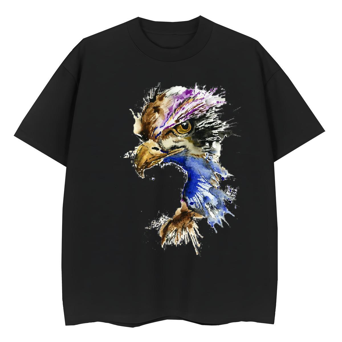 Loose Mens T Shirts cool Crew Neck Breathable Sport DIY Printed 230g Pure Cotton Men Clothes T-Shirt Brand Polos