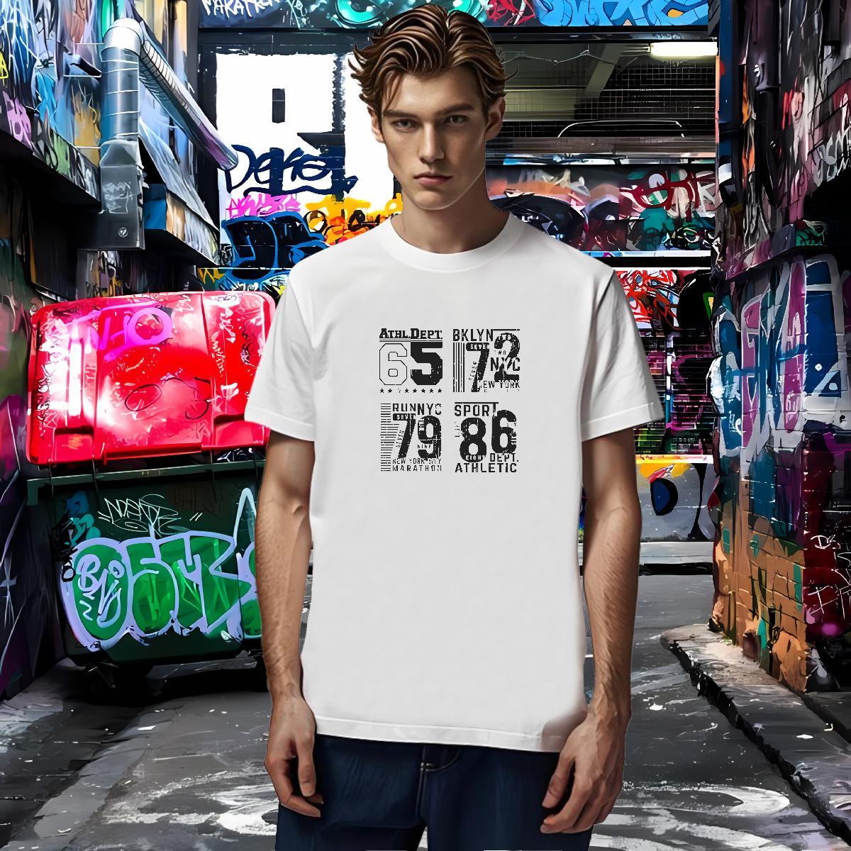 Popular letter T-Shirts for Men Sports Casual Tshirts 230g 100% Cotton Fashion Designer Breathable Crew Neck Graphic Top Tees