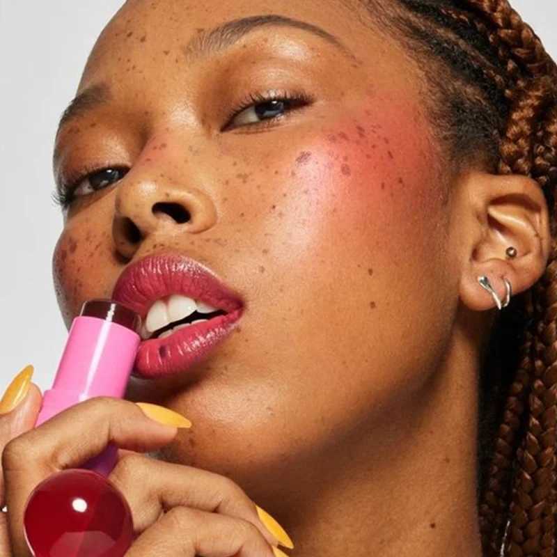Milk Blush Stick Jelly Fruit Lip Gloss Moisturize Multi Use Brighten Blush Stick Water Jelly Tint Stick Matte Contour Makeup Hot Y240815