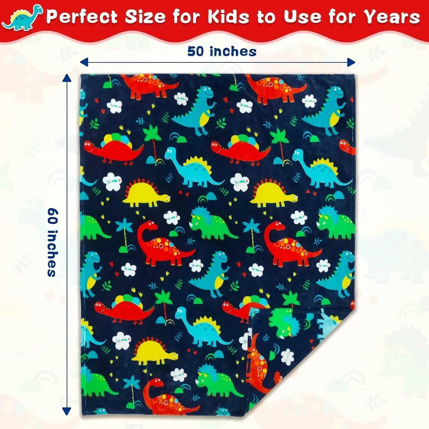 Boys and Girls Dinosaur Blanket Dinosaur Throwing Blanket Dinosaur Gift Birthday Gift Soft Childrens Blanket Childrens Gift Y240815