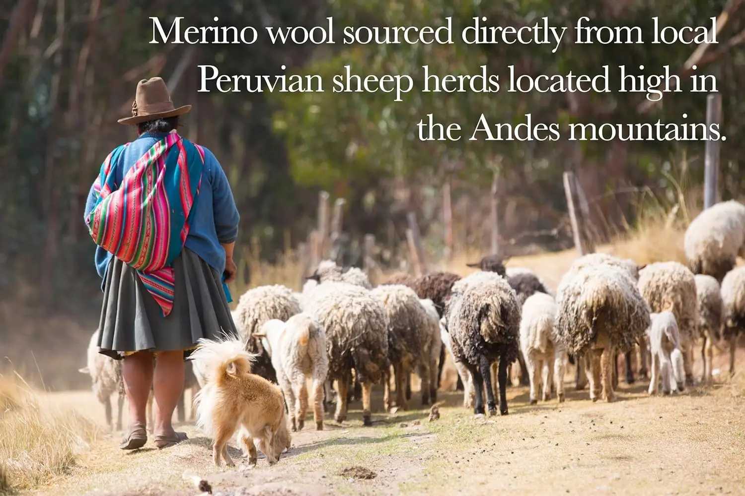 Y100% Natural Alpaca and Merino Wool Blanket Andean Collection - Thick Soft and Warm Rustic Woven Blanket Y240815