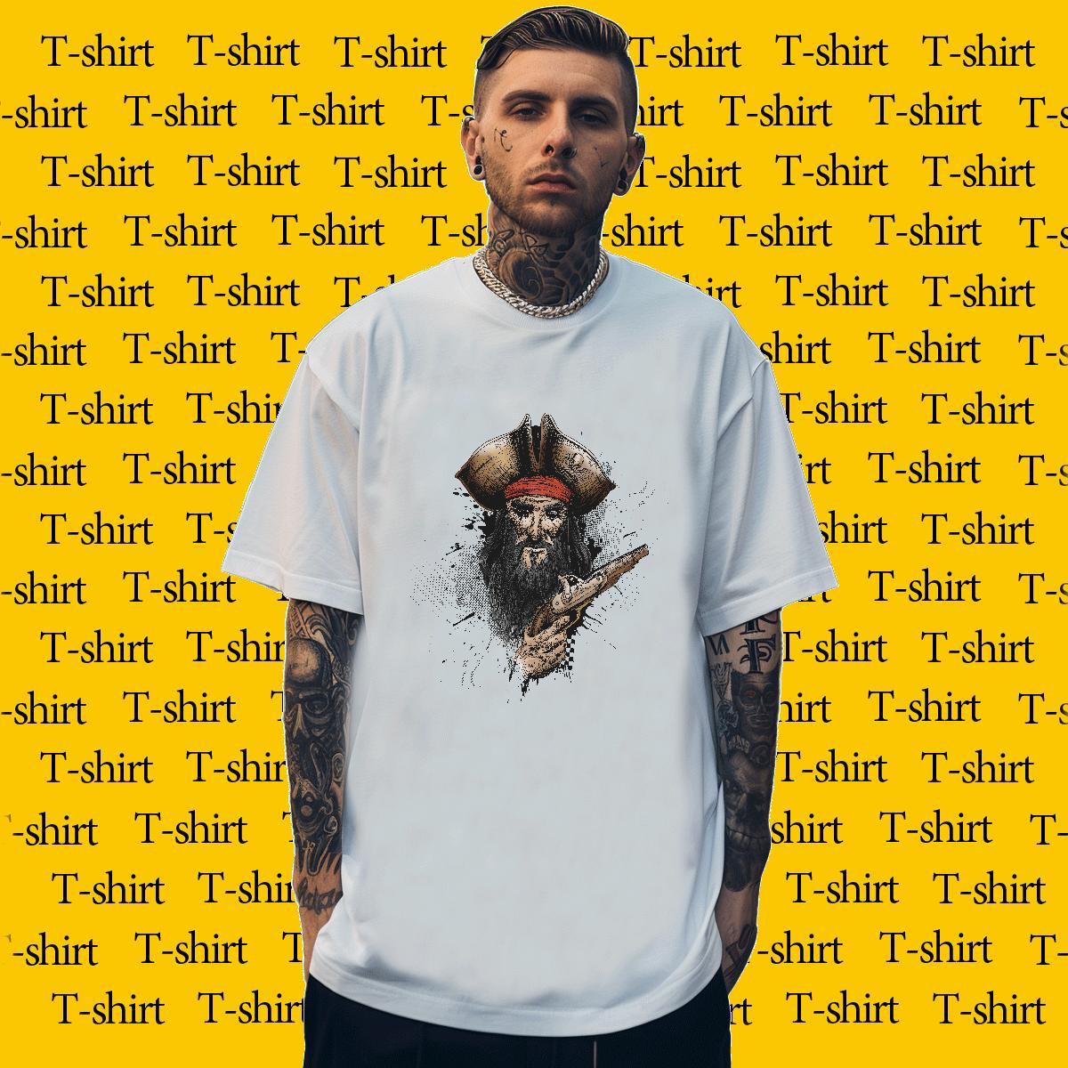 Man T Shirts 230g 100% Cotton portrait Summer Casual Breathable Short Sleeve Custom Anime Men Clothes T-Shirt DIY Customized Unisex Clothings