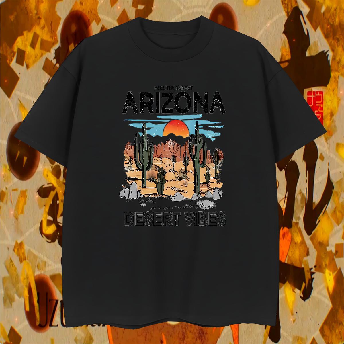 Comfortable Couples T Shirts Summer Casual 100% Cotton 230g Anime Print Breathable Short Sleeve desert T Shirt For Man New Designer Polos