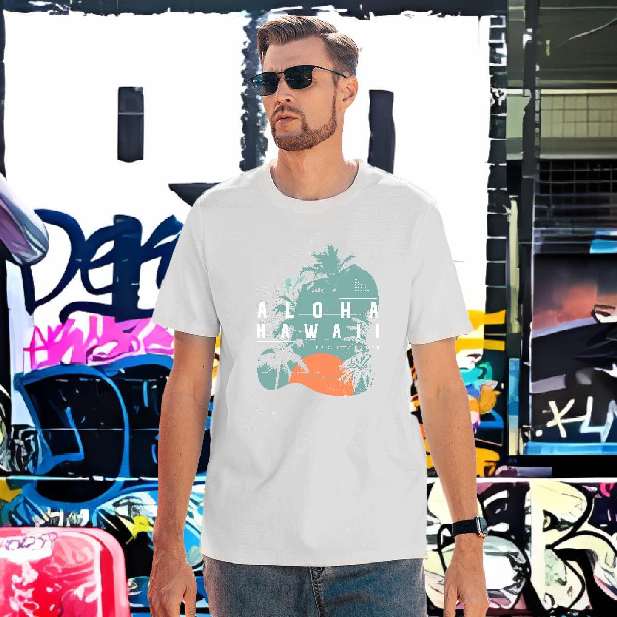 T Shirts Men 100% Cotton 230g icon Outdoor Round Neck Short Sleeve Black Oversized Tshirts Free Shipping Cool Design Tops