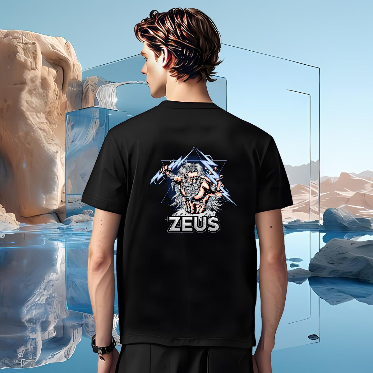 Free Shipping portrait Man T Shirts Daily Wear Men Tshirts 230g Cotton Custom Short Sleeve O-Neck Black White Clothings