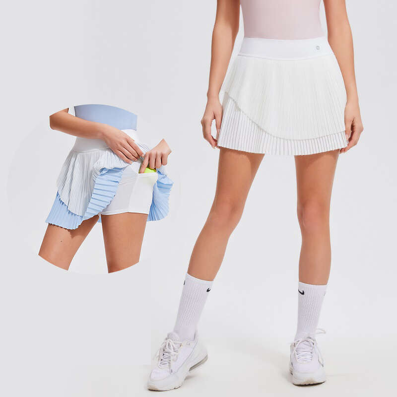 Women 2024 Pleated Tennis Skirt Quality Athletic Culottes High Waisted Golf Skorts with Pockets Workout Running Skirts s