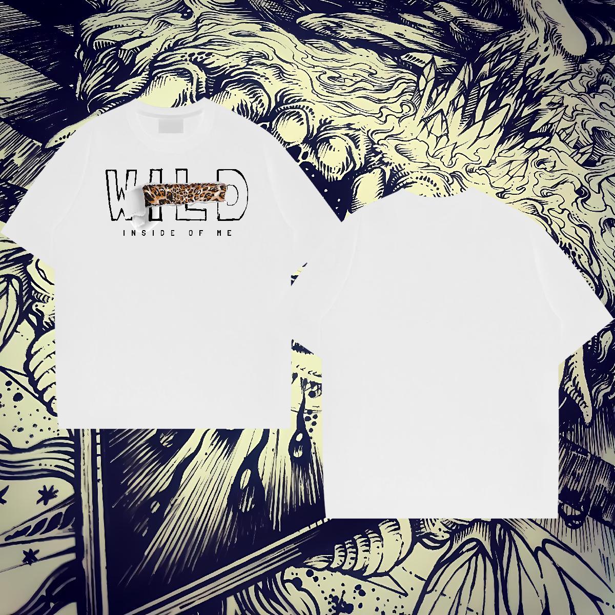 Loose Fit Men Tees Summer Casual 230g Cotton Custom Big Size Crew Neck Breathable letter Mens T Shirts Casual New Tops