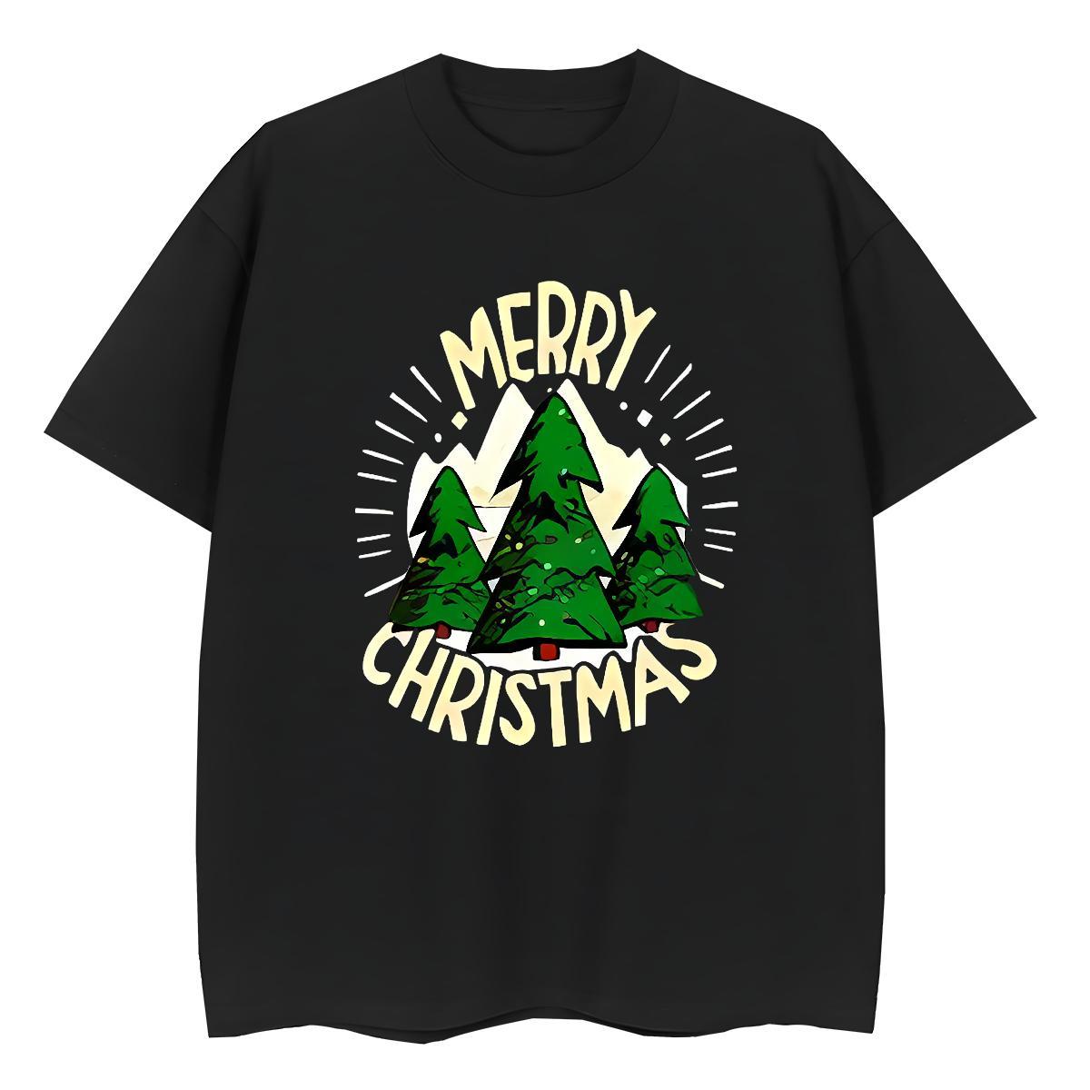 Classic Tshirt for Man Woman Sport 100% Cotton 230g Oversized Breathable Crew Neck tree Mens T Shirts Classic Casual Tops Tees
