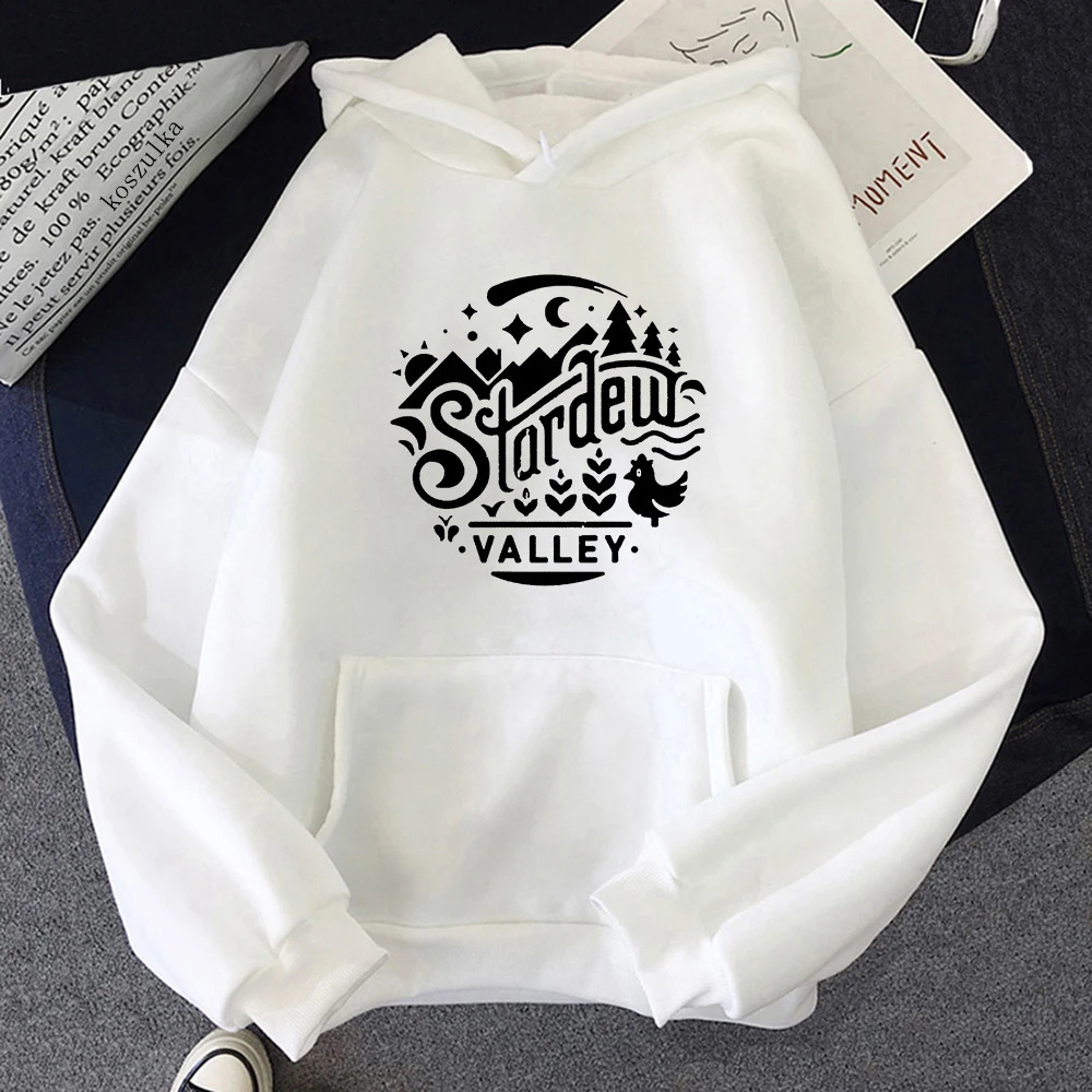 Anime Stardew Valley Hoodie Cartoon Cute Women Harajuku Hoodies Funny Rerto Tops Unisex Kawaii Vintage Sweatshirts Korea Hoody 240815
