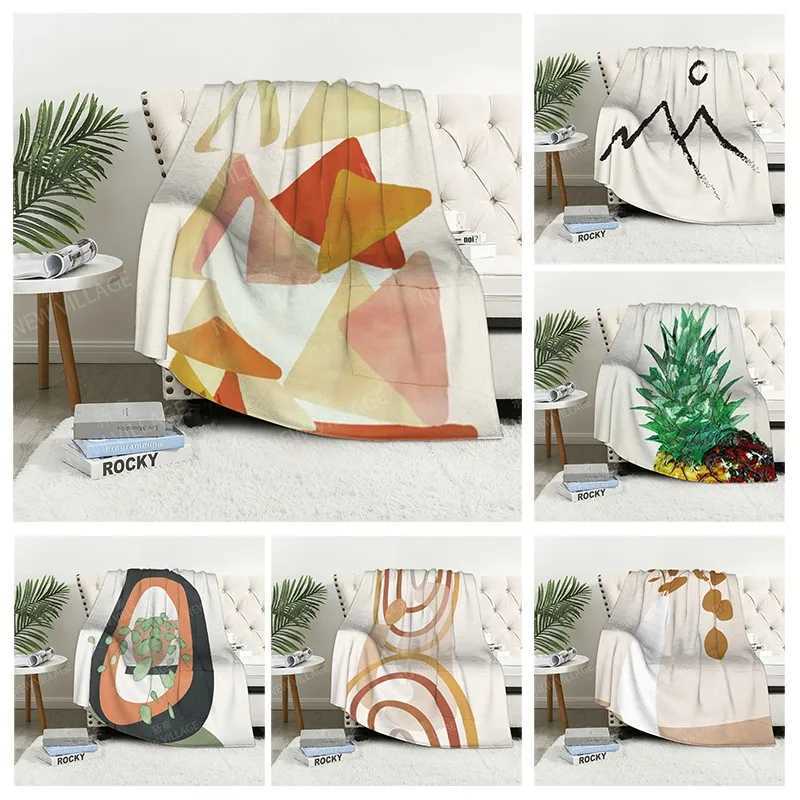 Plaid sofa for Knee blankets warm winter bed cover throw blanket Decor boho warm fleece Nordic Vintage Morandi Soft and hairy Y240815