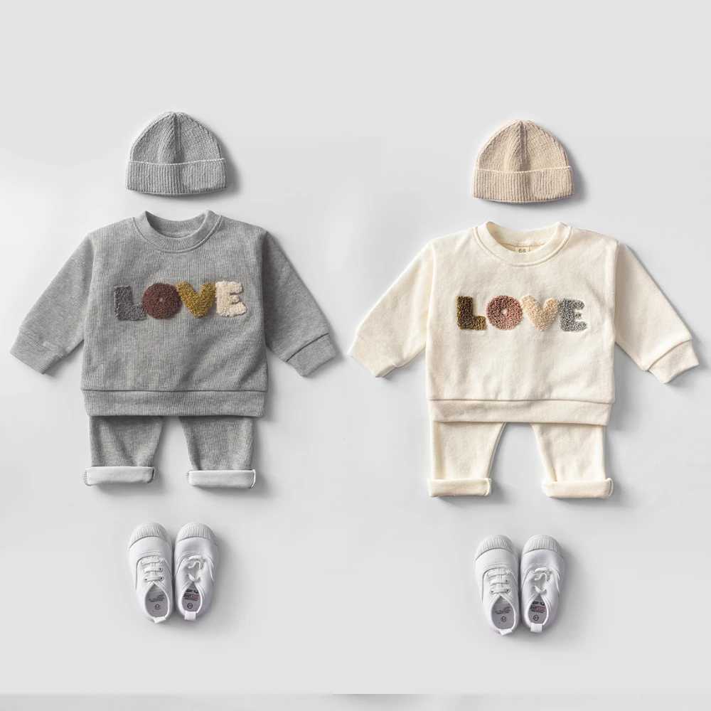 Clothing Sets Baby Clothes Sets Infant Spring Autumn Kids Outfits Baby Hoodie Sweatshirt Suit Children Cotton Tops + Pants Baby Clothing Set