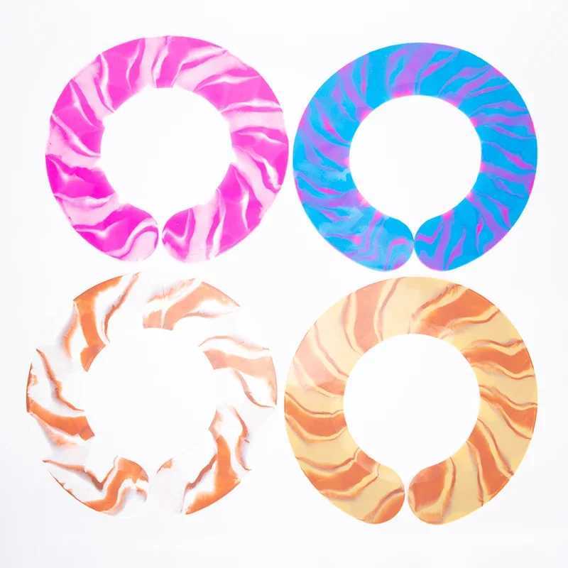 Colored silicone stylist cuts collars hair dyes shawls waterproof necks shawls salons professional hairdressers shawls W240814