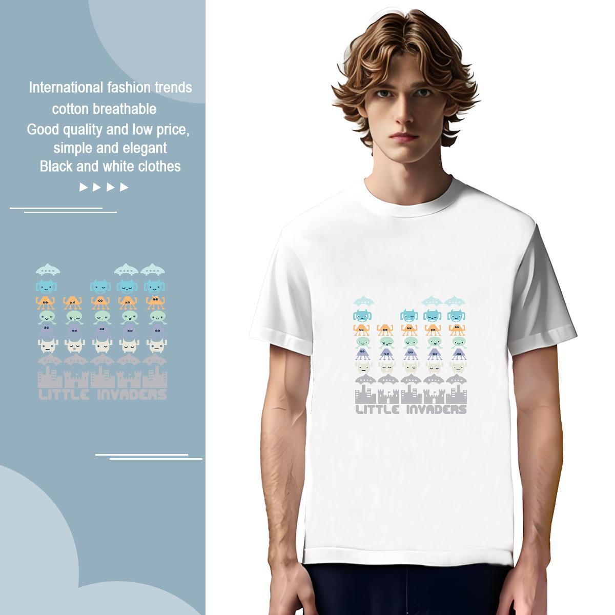 Mens T Shirts 230g 100% Cotton handpainted Sports Casual Breathable Short Sleeve DIY Printed Men Tops Tees Classic Free Shipping Clothings