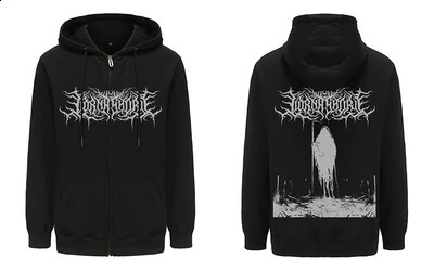 Lorna Shore Heavy Mental Band Hoodie Sweatshirts Men/women Long Sleeve Hoody Tops Harajuku Streetwear Zipper Hooded Coats 240814