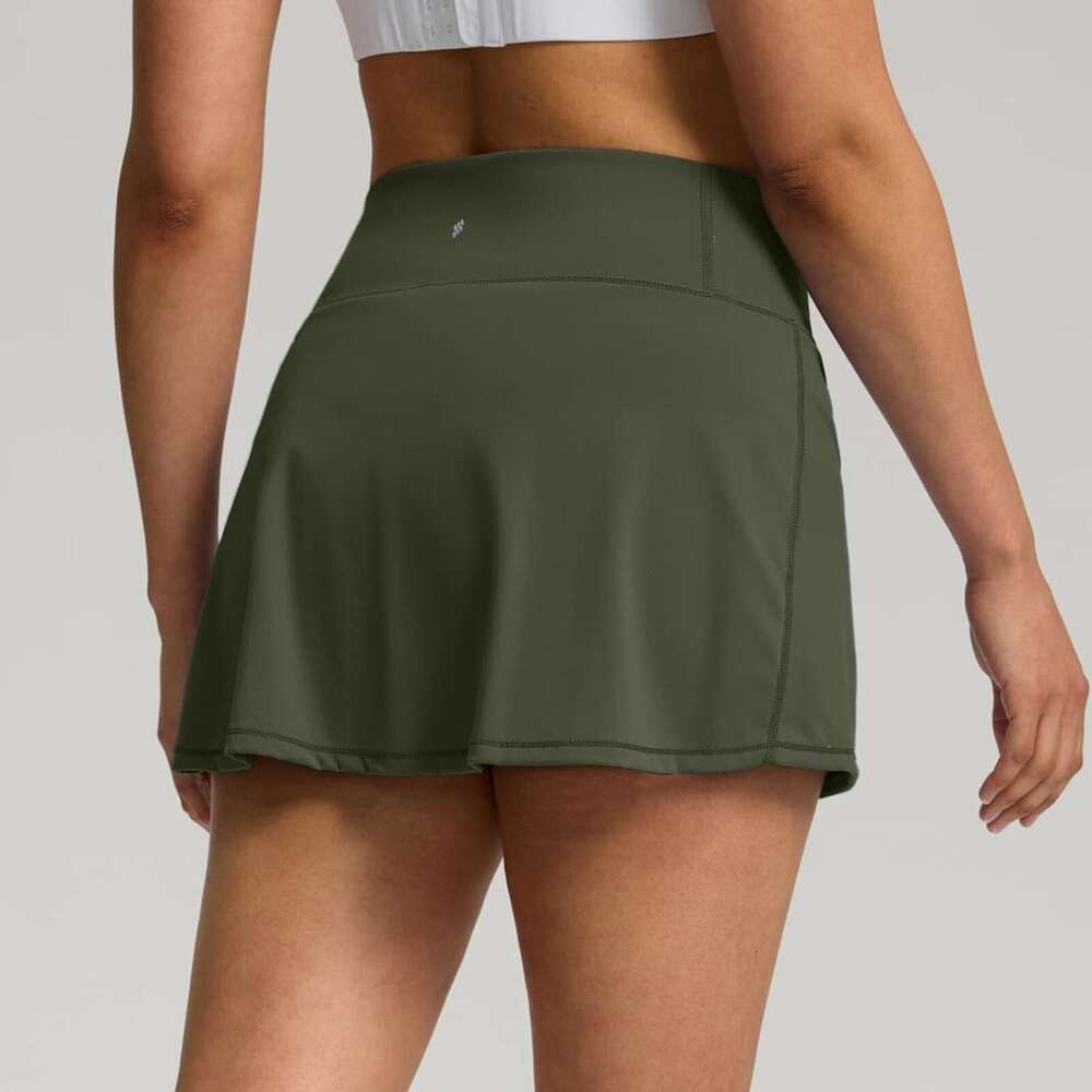 Women's Tennis Shorts-Skirt Two Layered High Waist Fiess Badminton Mini Skirt Pocket Athletic Sports Skirts For Summer s
