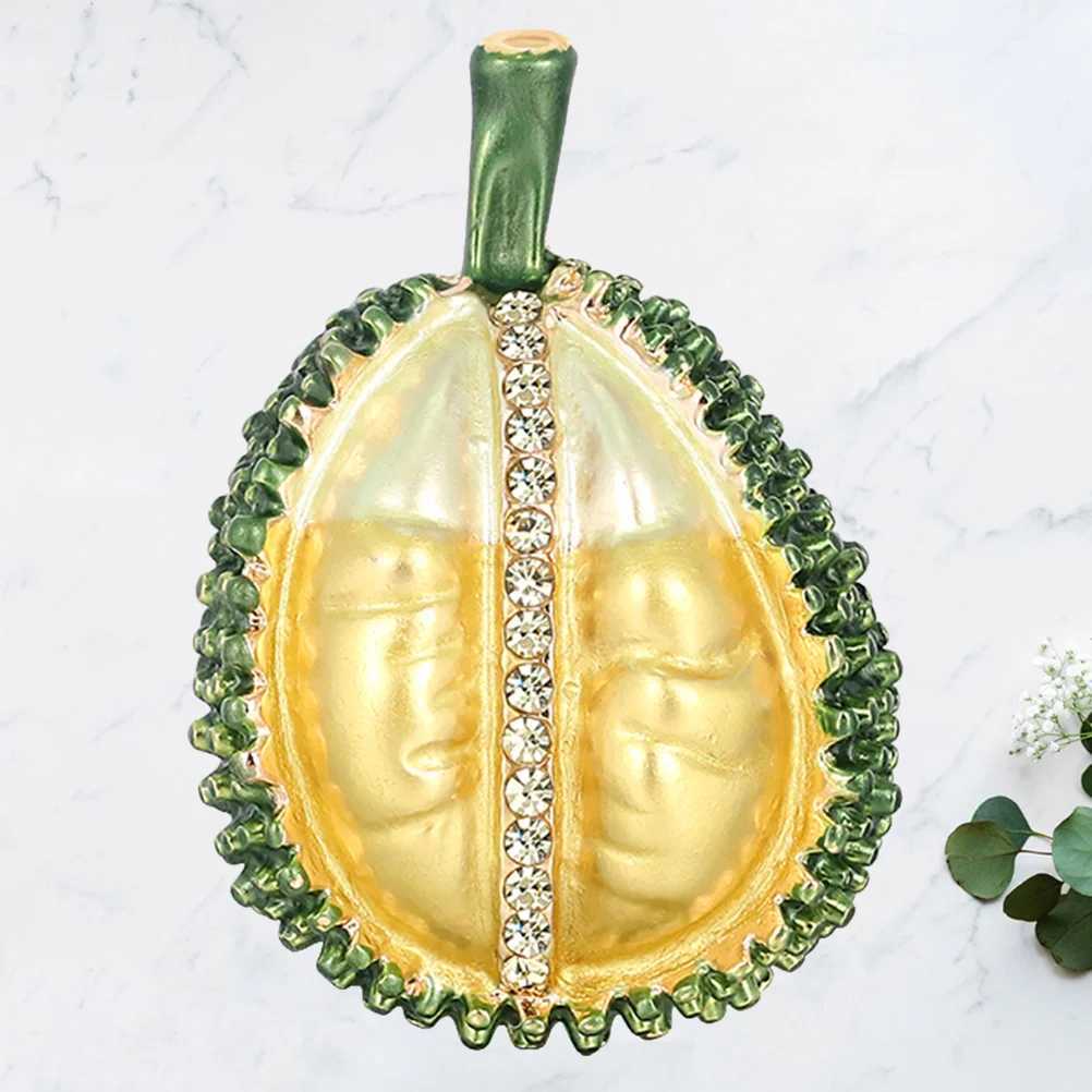 1 creative durian shaped brooch fashionable clothing brooch pants accessory cute tight corset simple brooch (yellow) W240815