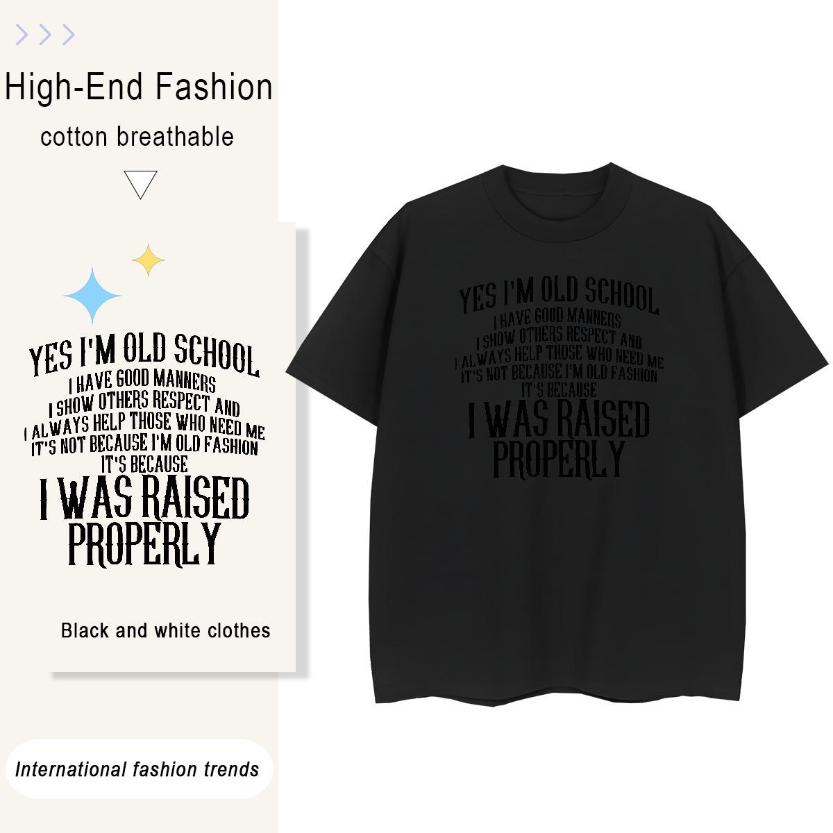 Classic Mens Tshirts Sport 230g Cotton Custom Print Plus Size Breathable Crew Neck letter T-Shirts New Arrival Polos