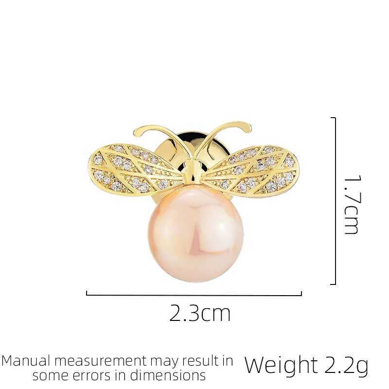 SUYU Zircon Scarf Button Chest Flower Fashionable Elegant and Simple Pin Jewelry Little Bee Brooch Button W240815