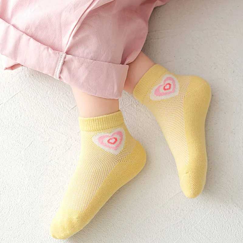 5 pairs/batch 2023 summer childrens cotton socks cartoon fashion website spring new 1-12-year-old students teenagers girls boys childrens socks W24081