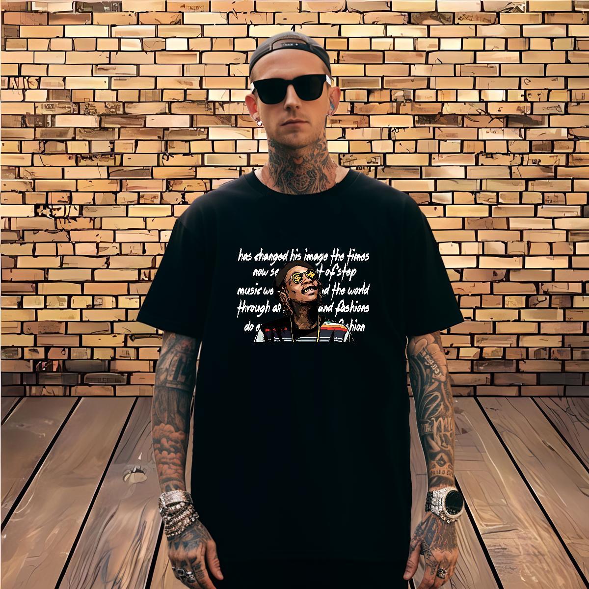 T-Shirts for Men 230g 100% Cotton portrait Casual Beach Breathable Short Sleeve Oversized Mens Tshirts Factory Direct Free Shipping Tops
