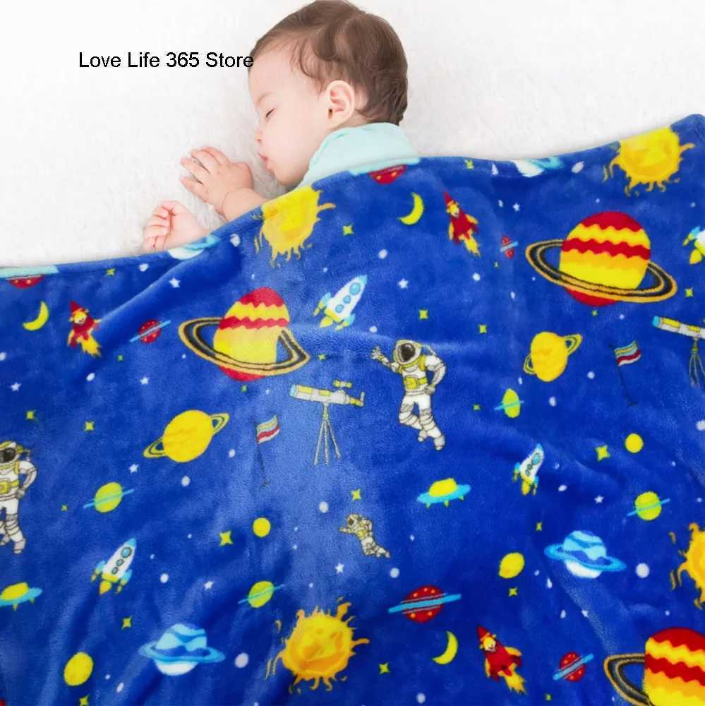 Kids Dinosaur Flannel Blanket For Children Sleep Blankets For Boys Girls Christmas Gifts Picnic Travel Bed Sofa Chair All Season Y240815