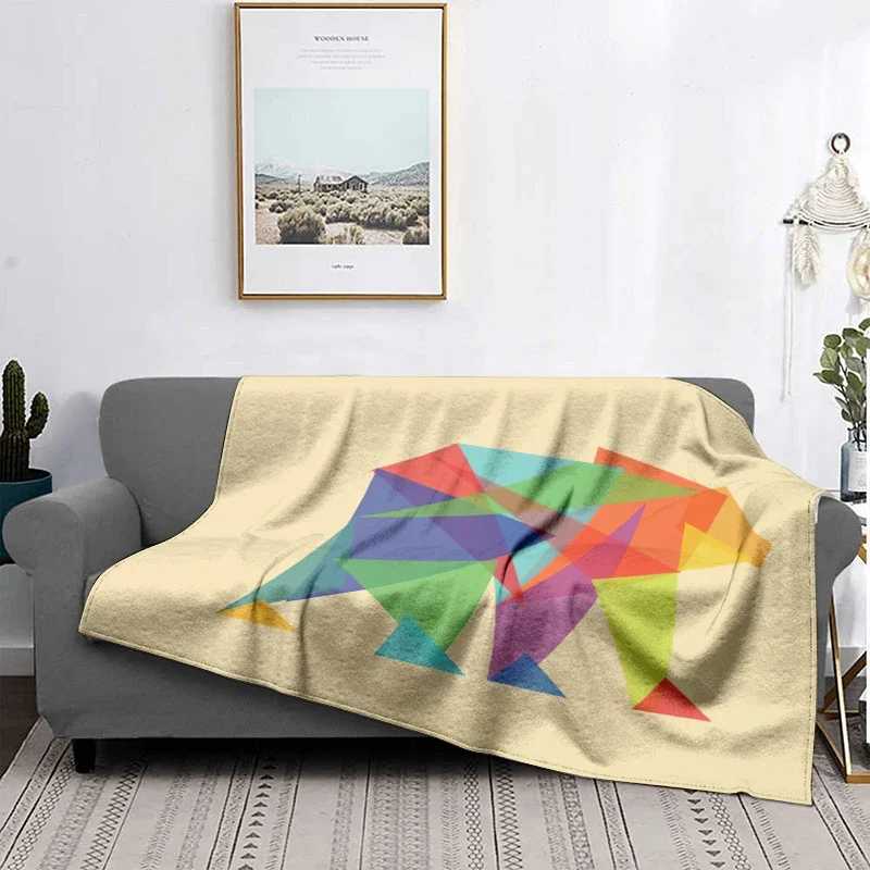 Home decoration plush Sofa blanket Anime animals Bedspread on the bed anime fluffy soft blankets thick blanket for winte Y240815