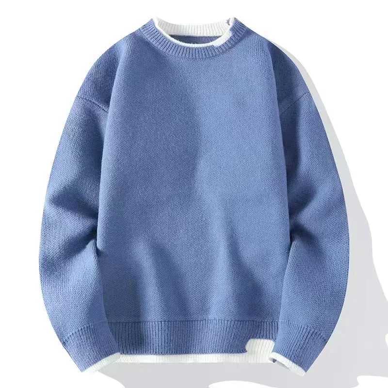 Sweaters Men Long Sleeve Solid Fashion Knitted Hip Hop Pullover Male O-Neck Knitwear Casual Couple Male Sweaters Streetwear 3XLXJ240814