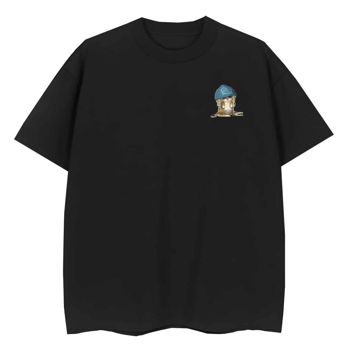 T-Shirts for Men 230g 100% Cotton cat Sport O Neck Short Sleeves Custom Anime Couples T Shirts Designer Fashion Cool Design Tops Shirt