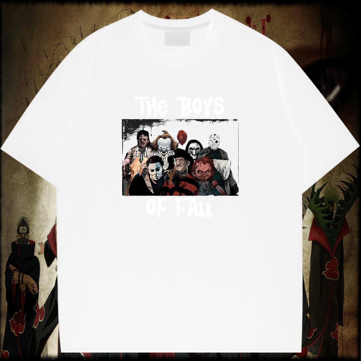 Popular character T-Shirts for Men Home Outdoor Tshirts 100% Cotton 230g Fashion Designer Breathable Crew Neck DIY Printed Clothings