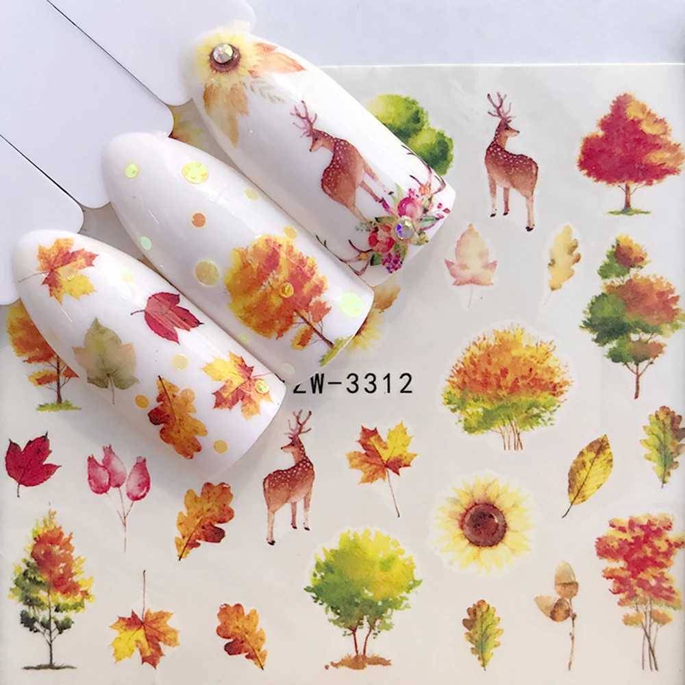 Nail Stickers For Nails Sticker Summer Sliders for Nails Watermark Beach Coconut Balloon Christmas Animal DIY Nail Art DesignXJ240814