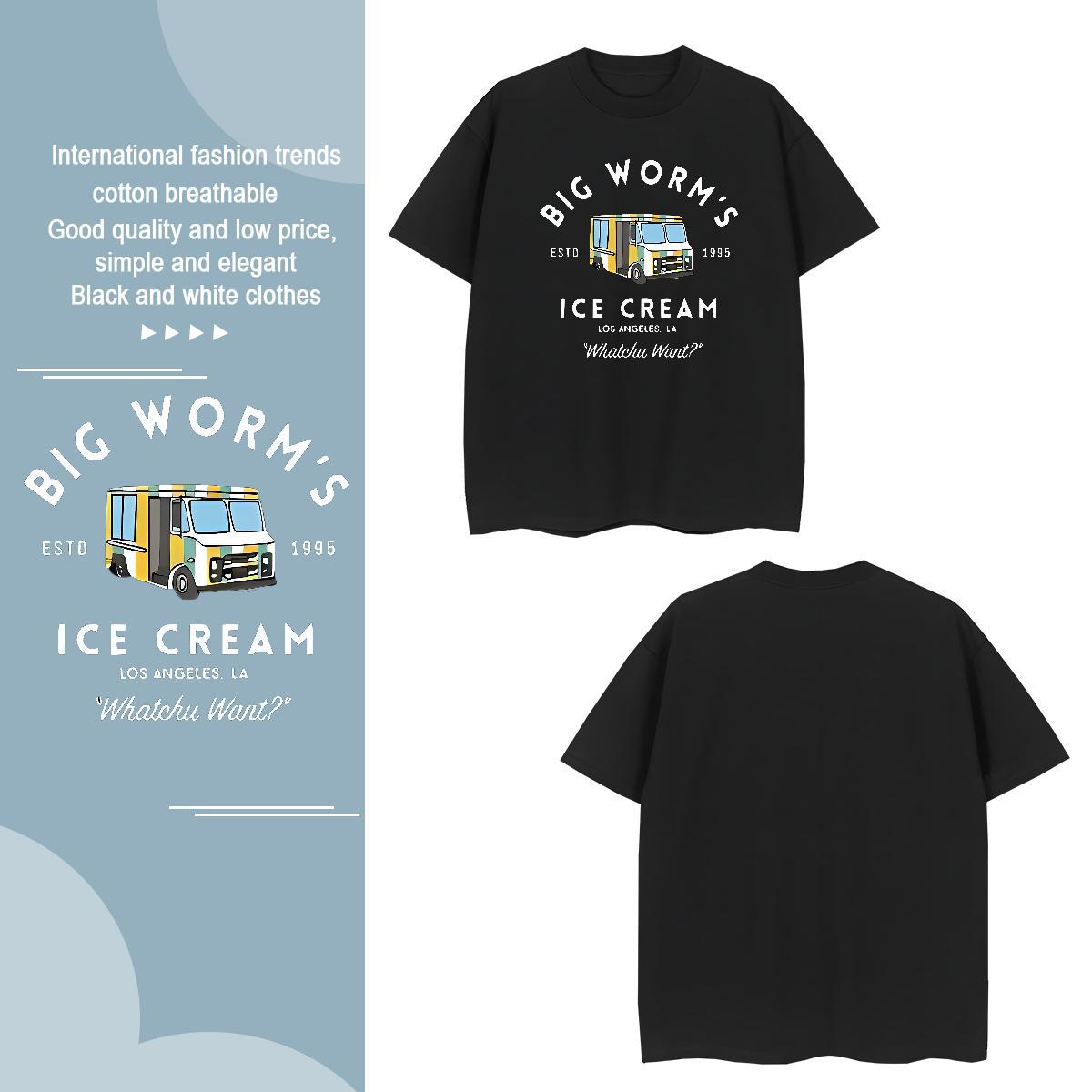 Brand car T shirt Street Wear Men Tshirts 230g 100% Cotton DIY Breathable Crew Neck White Plus Size Tops Shirt